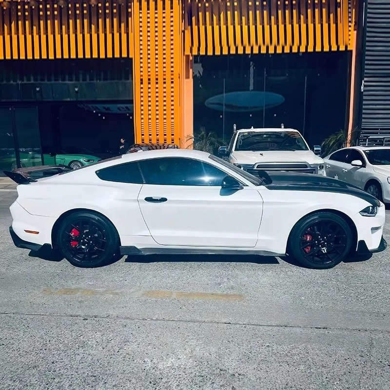 Carbon Fiber Body Kit for  Mustang 2018-2023 Front Lip Splitters Side Skirts Rear Diffuser